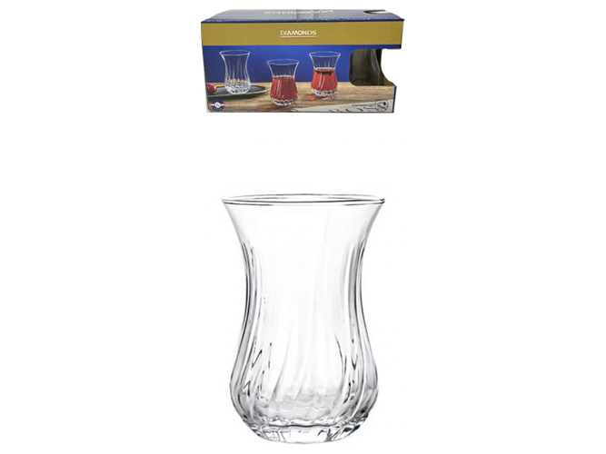 Набір склянок Армуда, для турецького чаю, 160мл (ціна за набір 6шт)