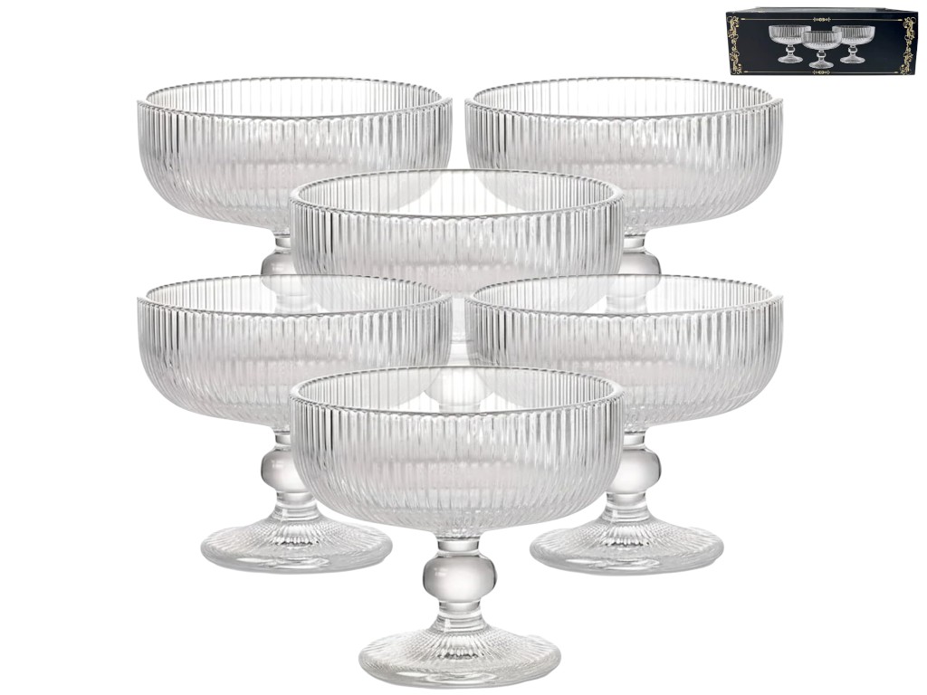 Креманка Сицилія, скло, 260мл, колір прозорий (ціна за набір 6шт)