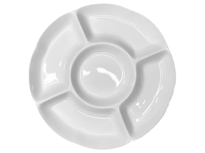 Тарелка менажница с разделением, 23,5см