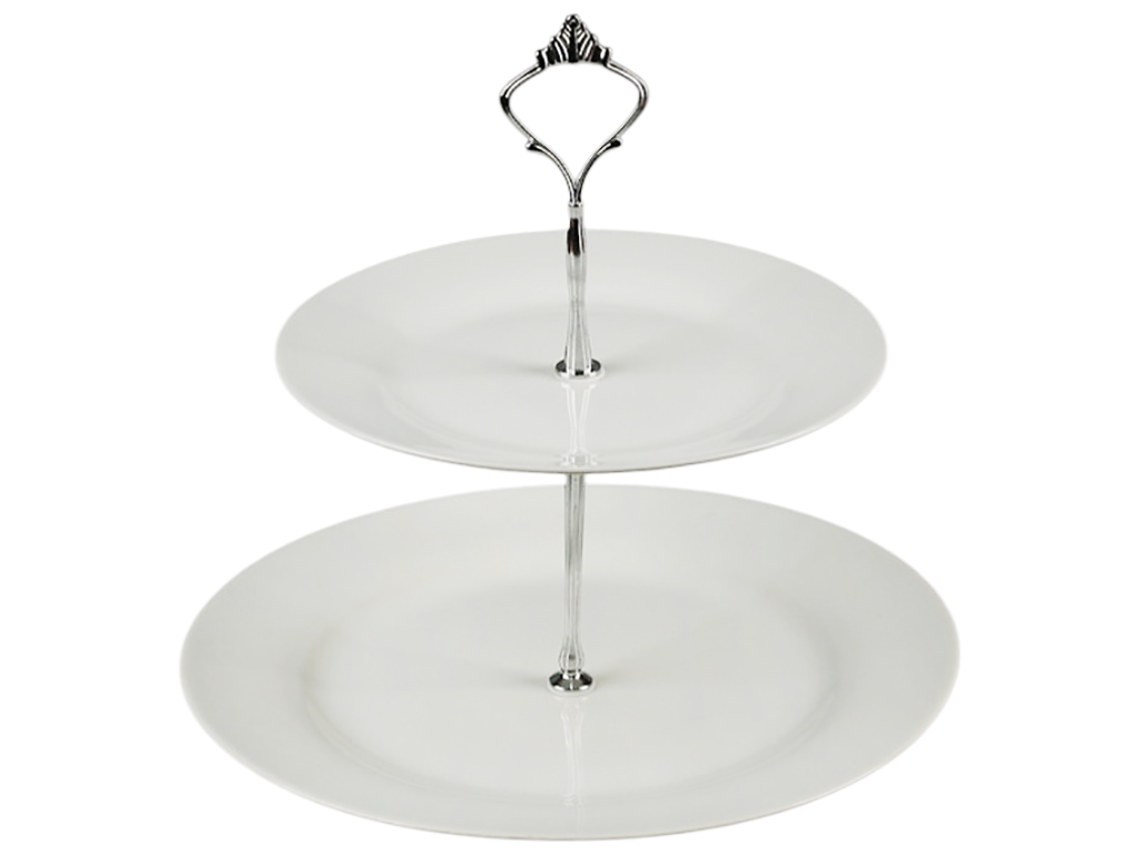 Фруктовница 2-х ярусная, 21/27,5см