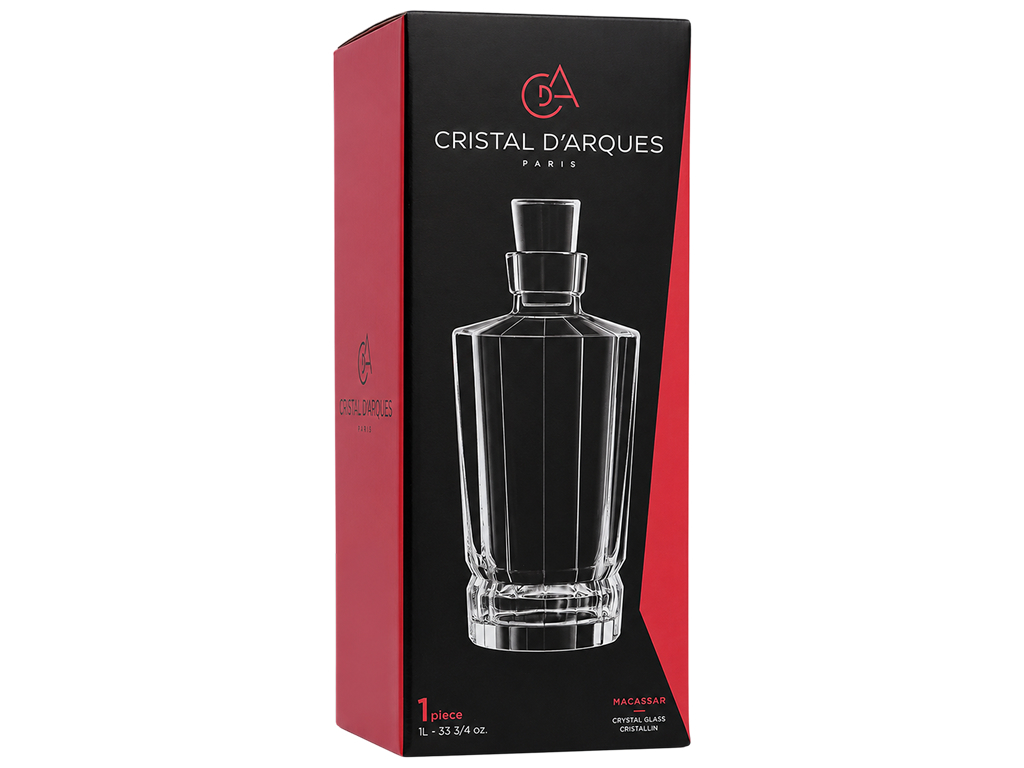Графин стеклянный с крышкой Macassar Decanter, 1 л
