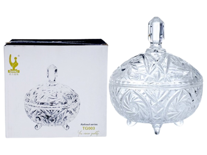 Конфетница для сладостей Санлайт, с крышкой, 16см