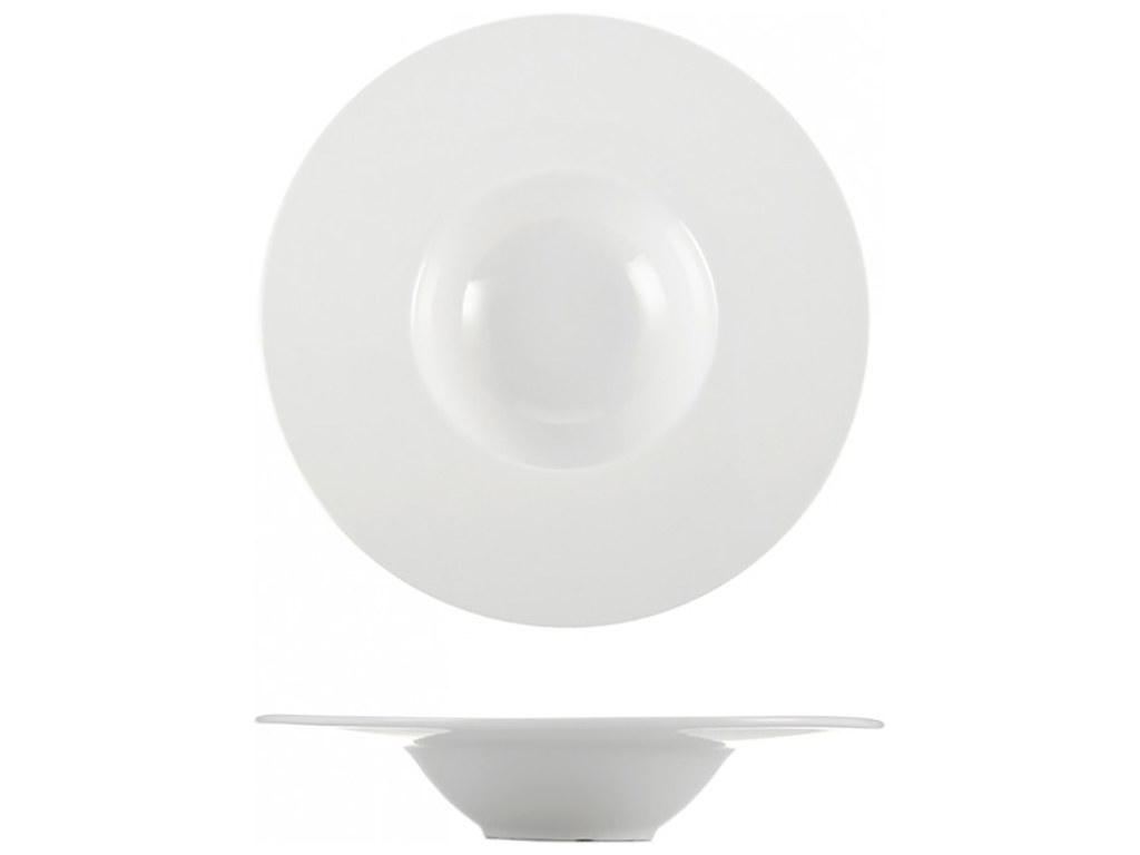 Тарілка глибока Extra white, з широким бортом, 23,5см