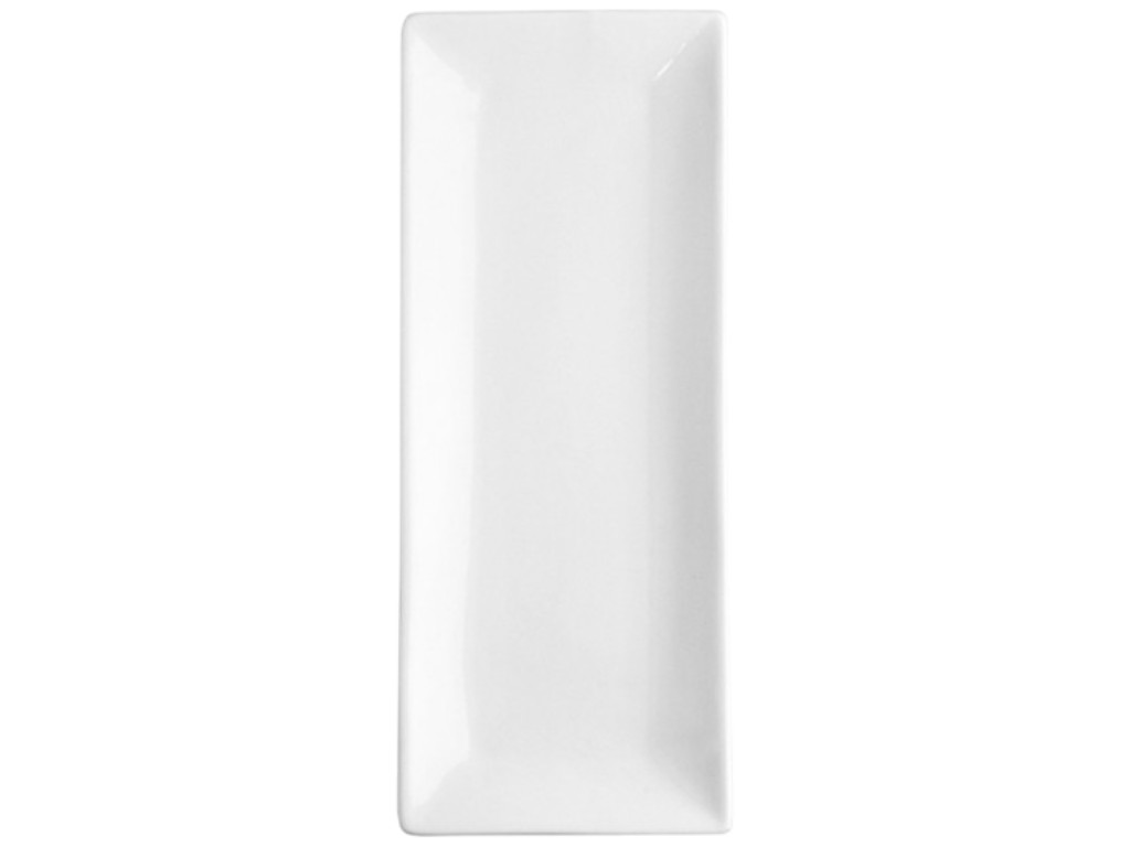 Тарелка прямоугольная Extra White, фарфор, 305×120мм, цвет белый
