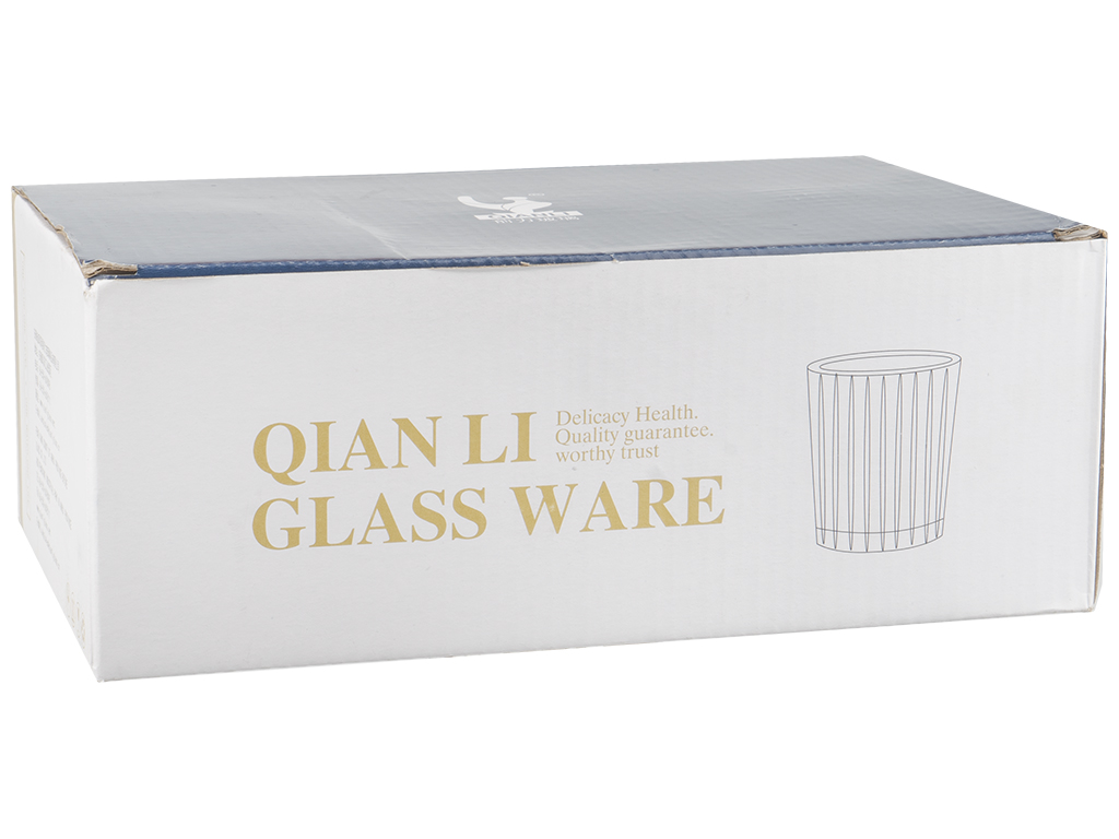 Набор стаканов Qian li glass ware, низких, 300мл (цена за набор 6шт) 07167