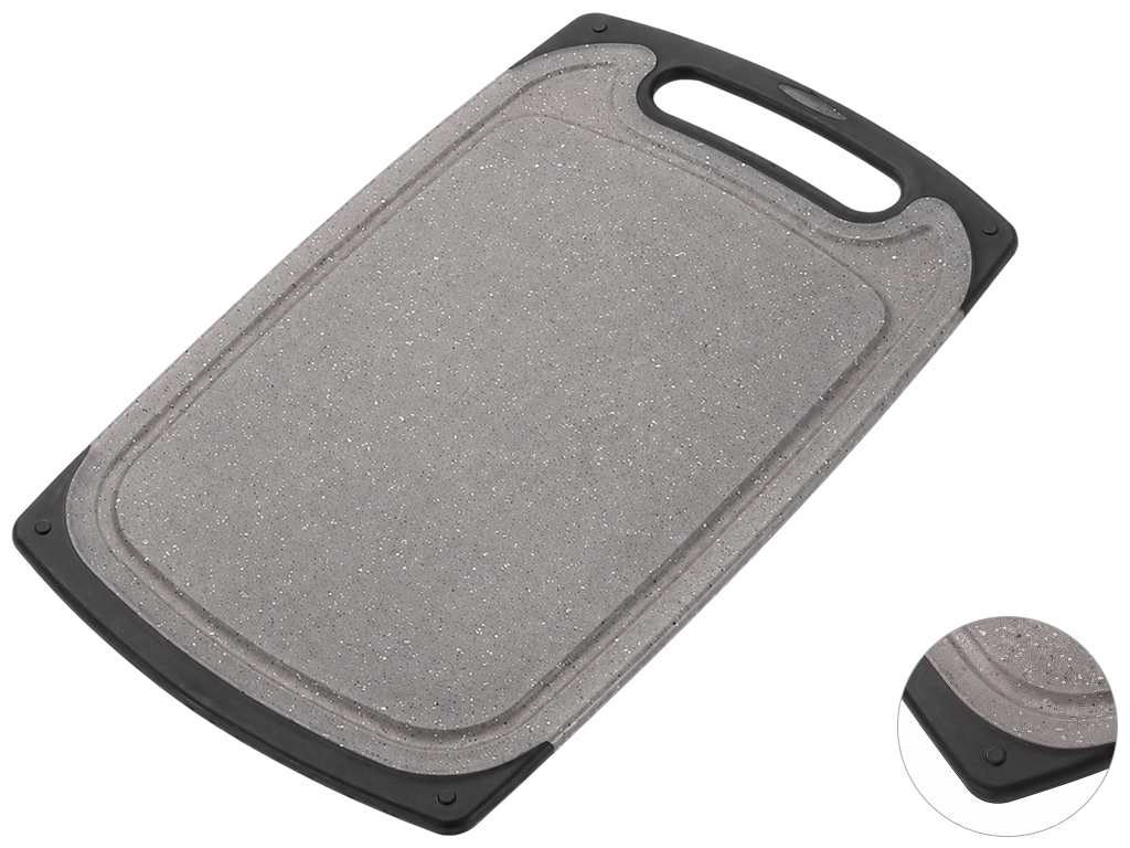 Дошка обробна Family, PP, 33,2×20×0,7см, колір сірий