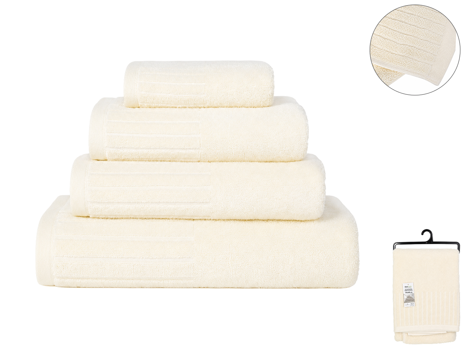 Полотенце банное Kmt Style, 80% хлопок, 20% полиэстер, плотность 400 г/м², 70×140 см