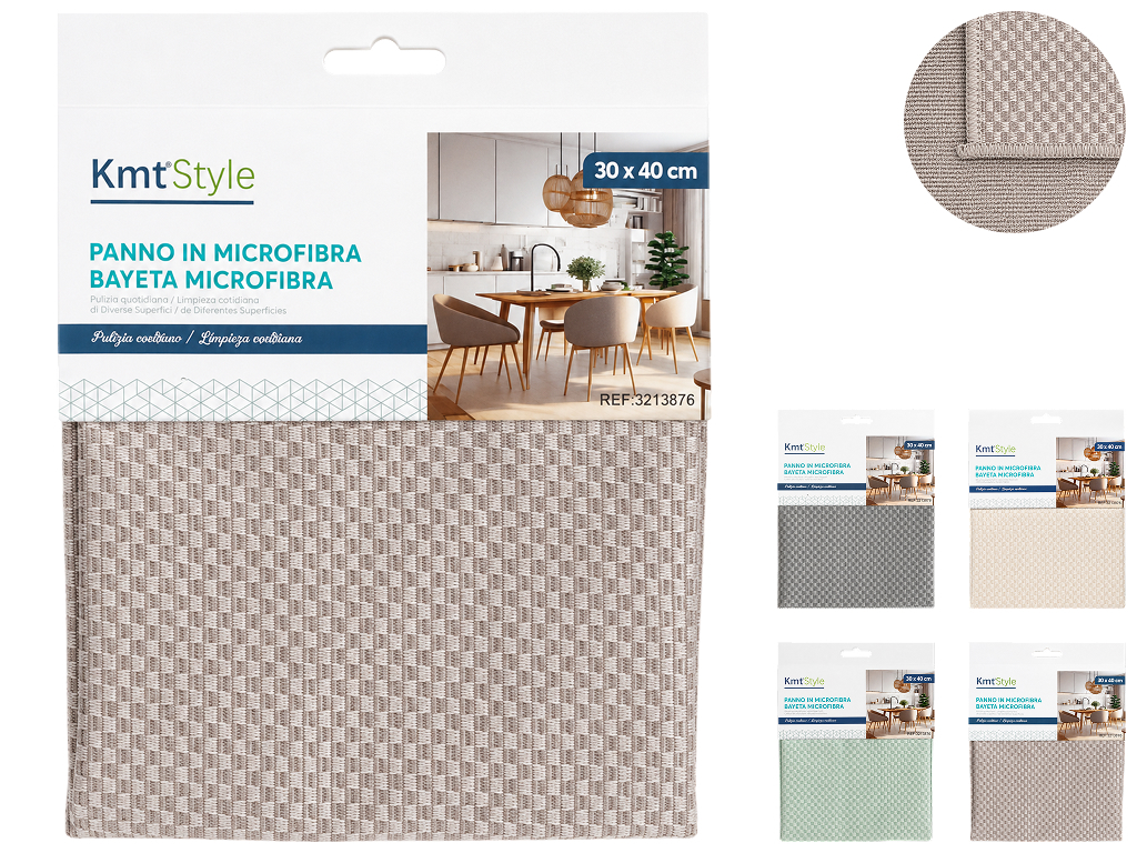 Тряпка KmtStyle для уборки, микрофибра, 30х40см, 4 цвета (цена за 1шт)