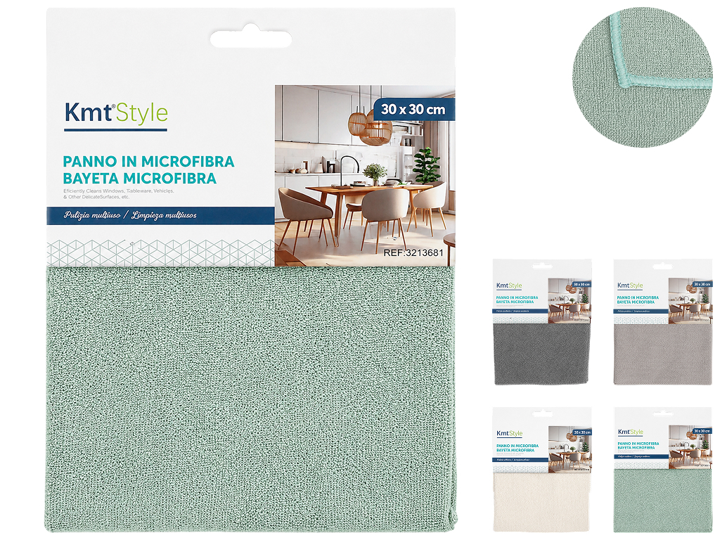 Тряпка KmtStyle из микрофибры, 30x30 см, 4 цвета (цена за 1 шт)