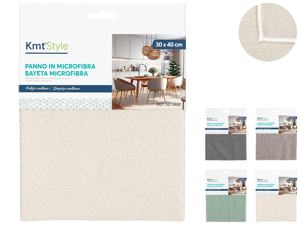 Тряпка KmtStyle из микрофибры, 30x40 см, 4 цвета (цена за 1 шт)