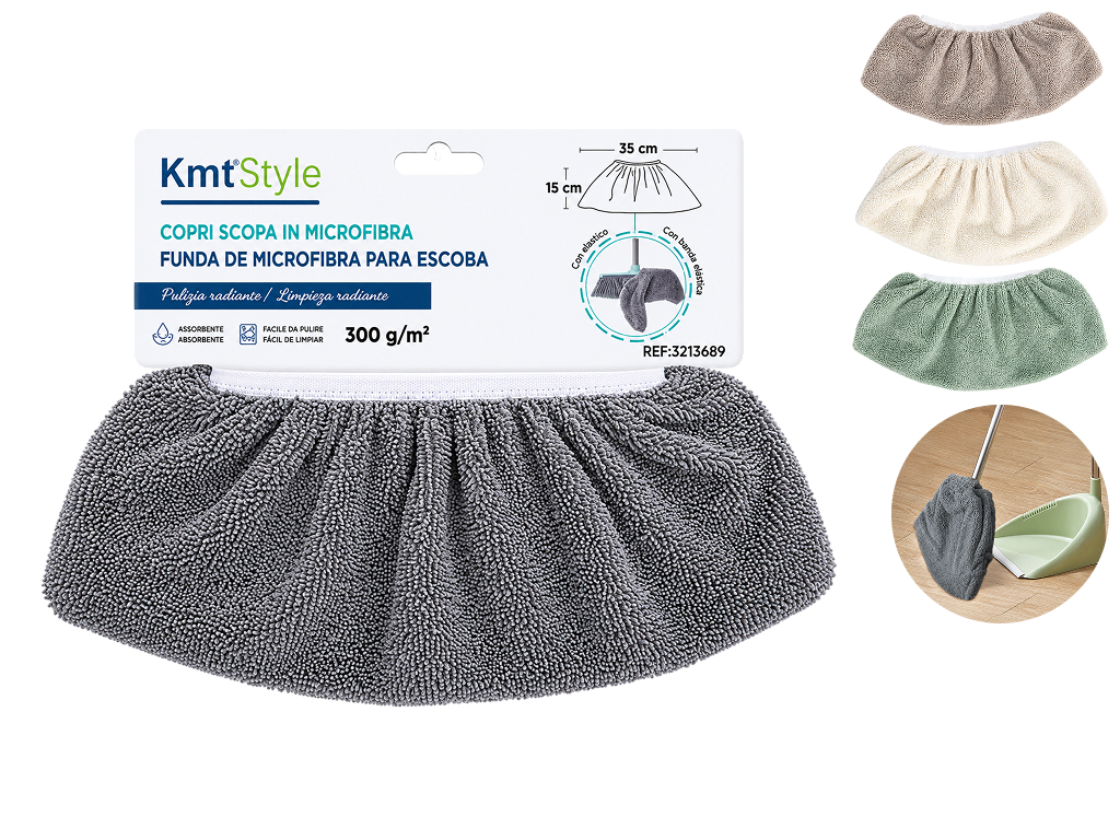 Насадка для метлы KmtStyle, из микрофибры, 35×15 см, 4 цвета (цена за 1шт)