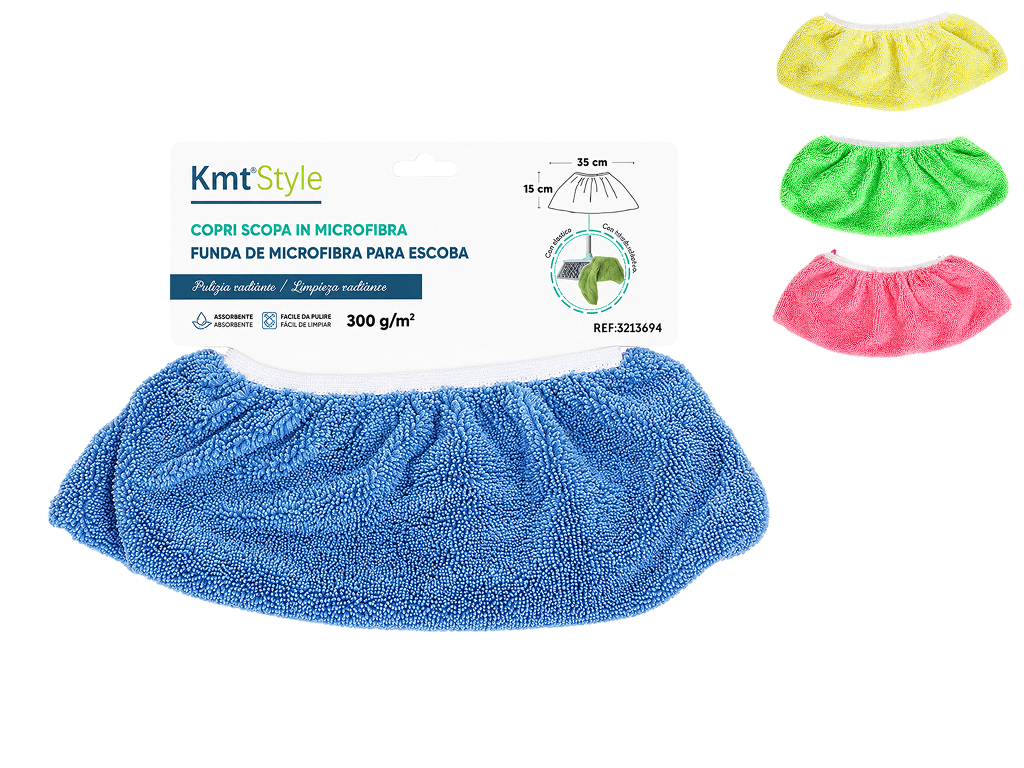Насадка для метлы KmtStyle, из микрофибры, 35×15 см, 4 цвета (цена за 1шт)