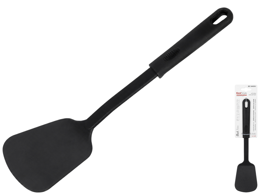 Лопатка кухонная Kmt Style, PBT, 31,5см, цвет черный
