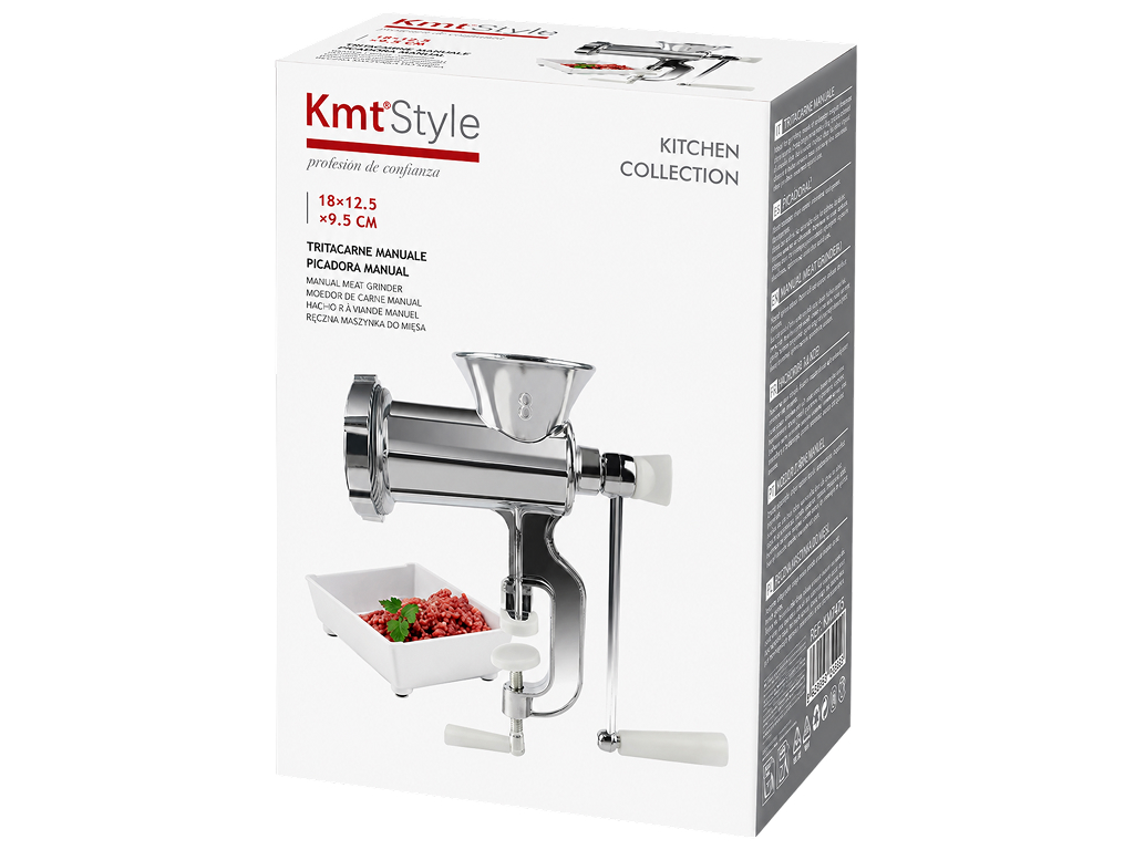 Мясорубка ручная Kmt Style №8, алюминий, пластик, настольное крепление, 27×15 см
