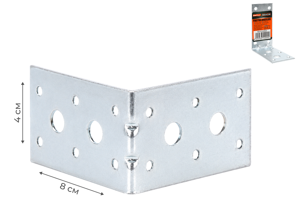 Уголок крепежный Emi Tools, металл, 8×8×4см Уголок крепежный Emi Tools, металл, 8×8×4см