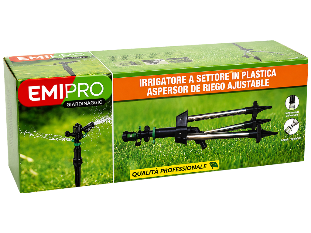 Распылитель секторный для полива Emipro, на треноге, регулировка 0-360°