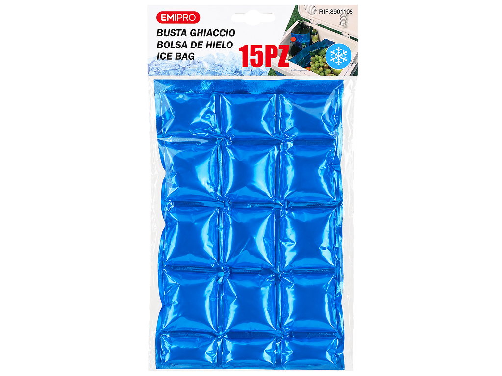 Пакети для льоду Emipro, 15 комірок, 15×24,5 см