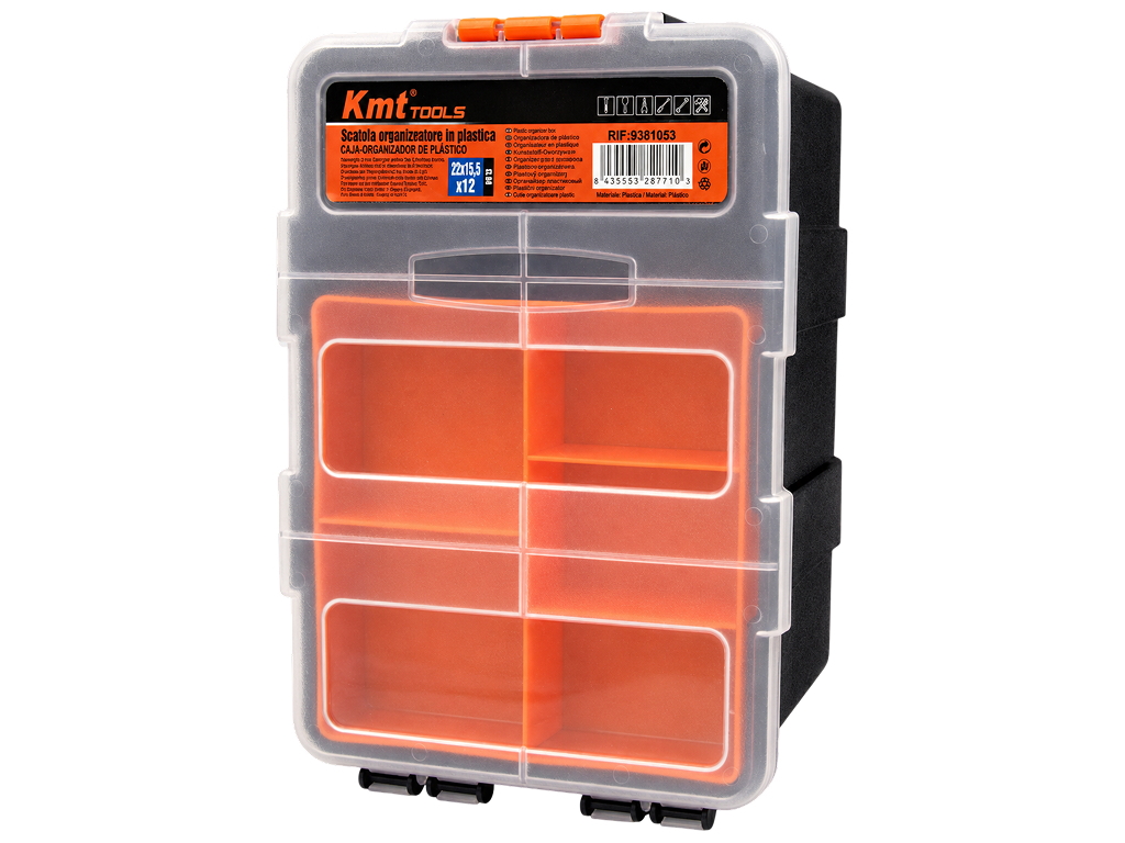 Органайзер для інструментів Kmt Tools пластиковий, 22×15,5×12 см