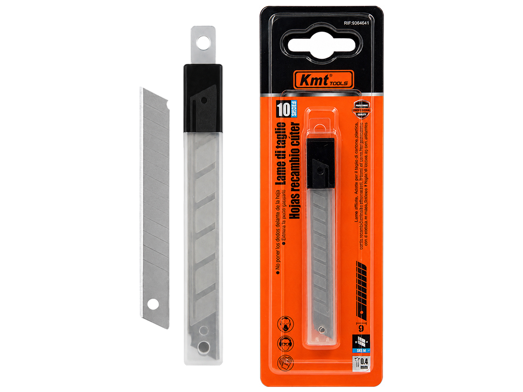 Лезвия для канцелярского ножа Kmt Tools, 9 мм, 10 шт
