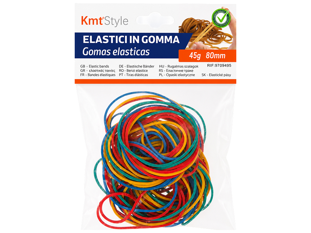 Резинки для денег KmtStyle цветные, 80 мм, 45 г