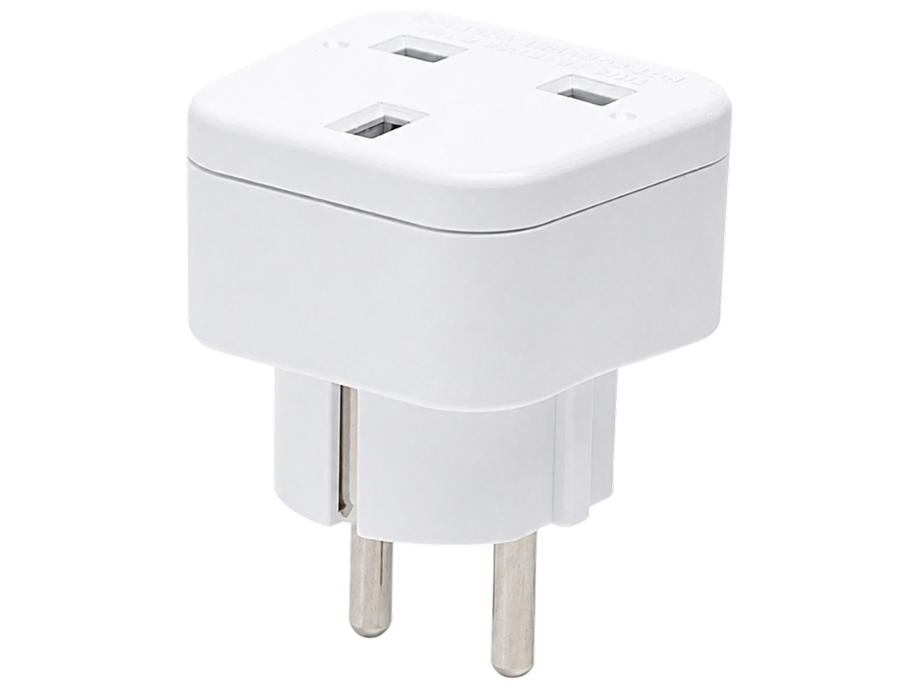 Перехідник мережевий UK-EU, 13A, 250V, 3250W