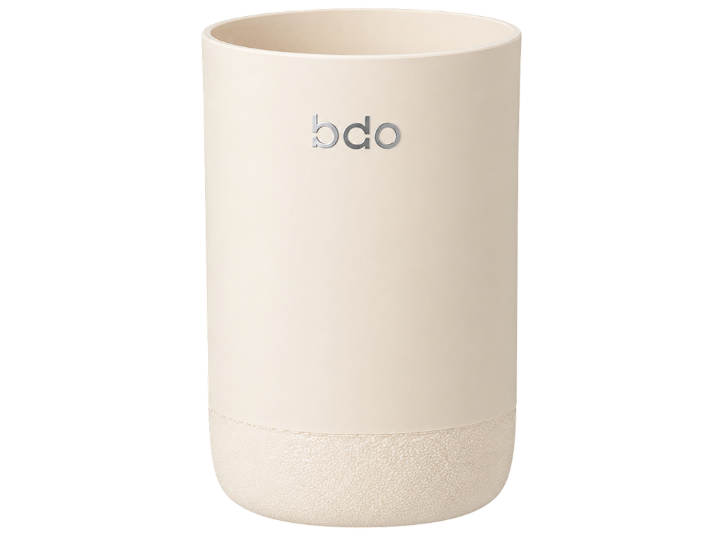 Склянка для зубних щіток BDO, поліпропилен, 7,2×10 см, бежева