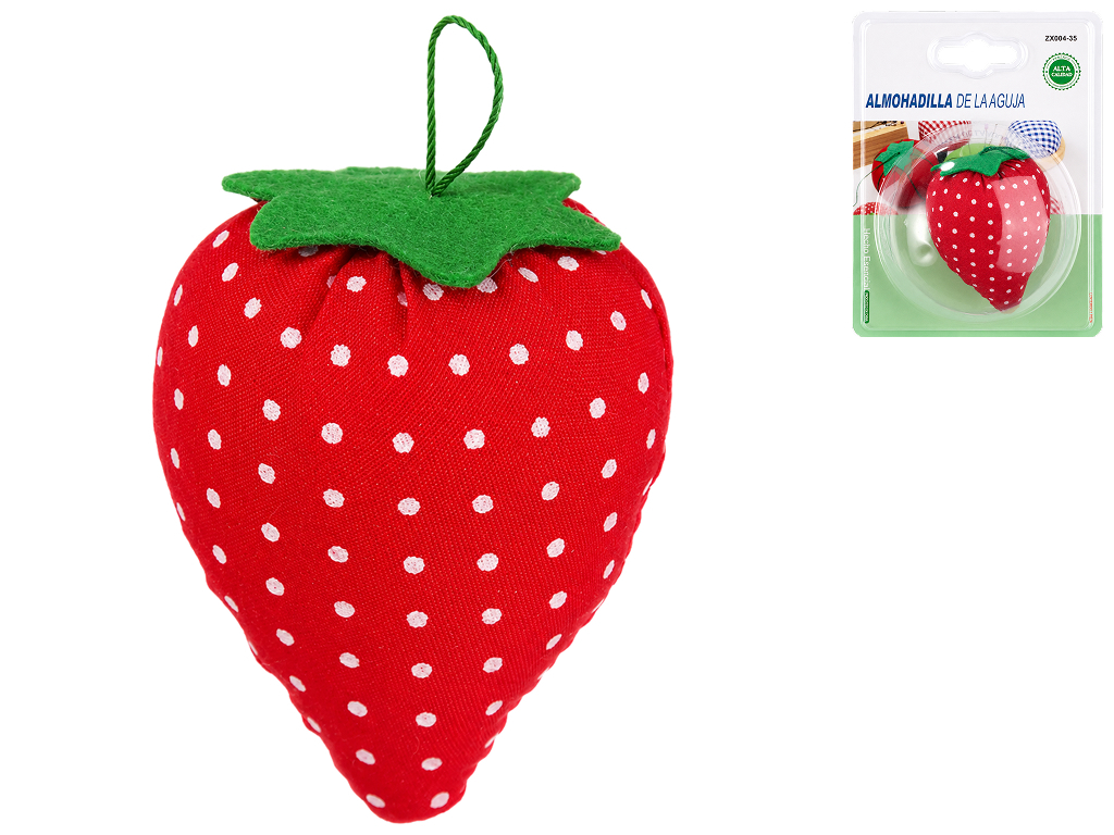 Игольница Karriere в форме клубники для булавок и игл, 5,5×4,3 см