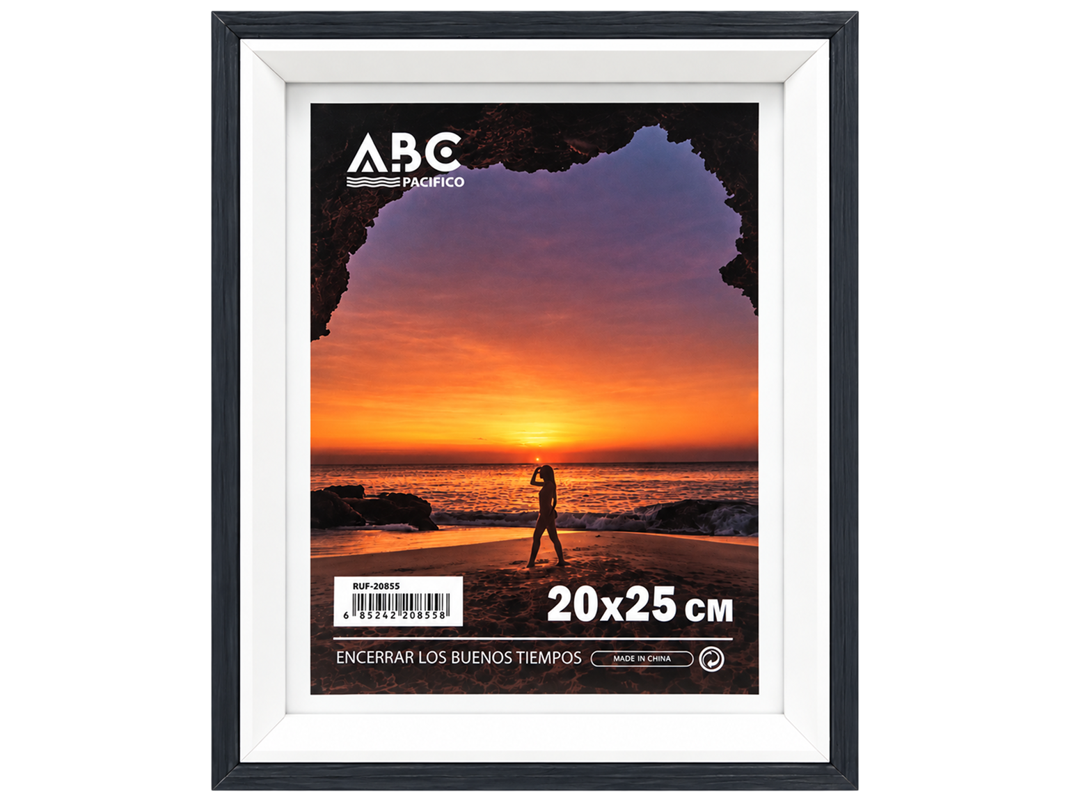 Фоторамка черно-белая, для фото 20×25 см (8×10)