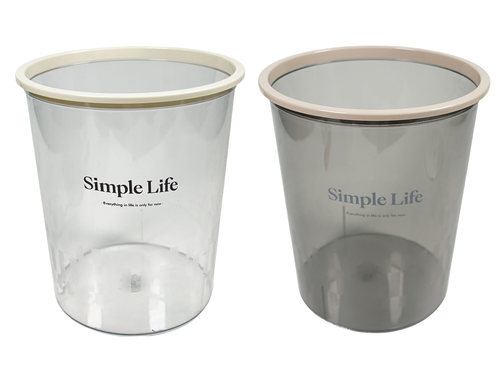 Корзина для мусора Simple Life с фиксатором пакета, пластик, 25,5×29,5см, 2 цвета (цена за 1шт)