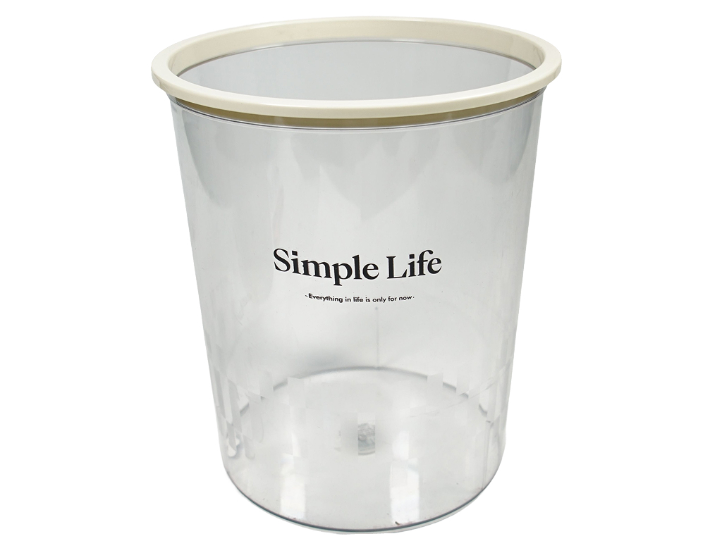 Корзина для мусора Simple Life с фиксатором пакета, пластик, 25,5×29,5см, 2 цвета (цена за 1шт)
