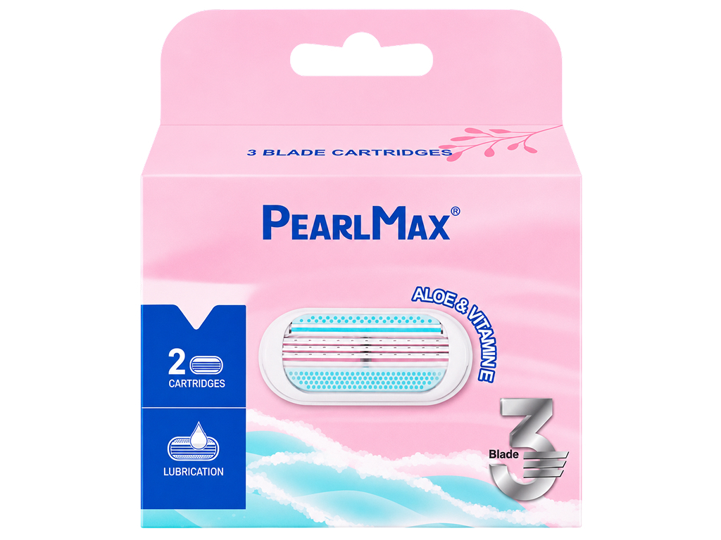 Сменные кассеты для бритвы PearlMax 3 Blade, 2 шт
