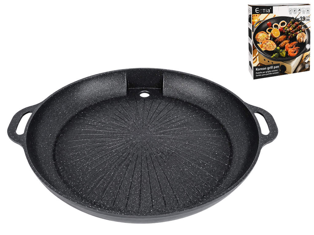 Сковорода-гриль Eotia Korean Grill Pan, 39 см, черная