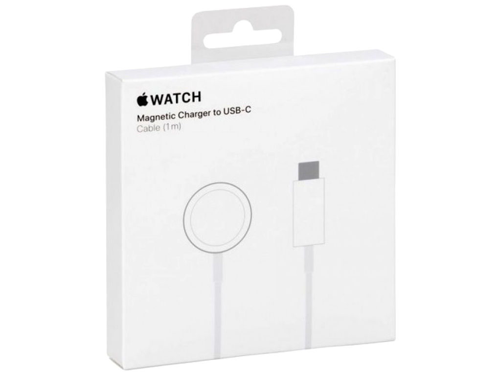 Бездротовий Зарядний Пристрій for Apple Watch Magnetic USB-C 1:1 Колір Бiлий