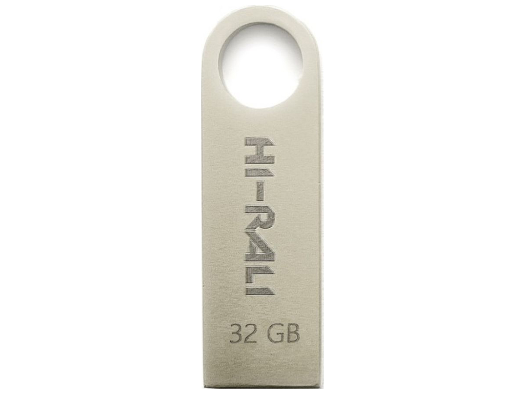 USB флеш-накопичувач Hi-Rali Shuttle 32gb Колір Сталевий
