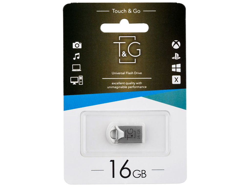 USB флеш-накопитель T&G 16gb Metal 106 Цвет Стальной