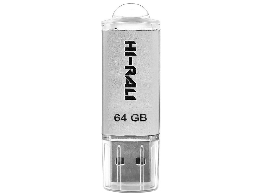 USB флеш-накопичувач Hi-Rali Rocket 64gb Колір Сталевий
