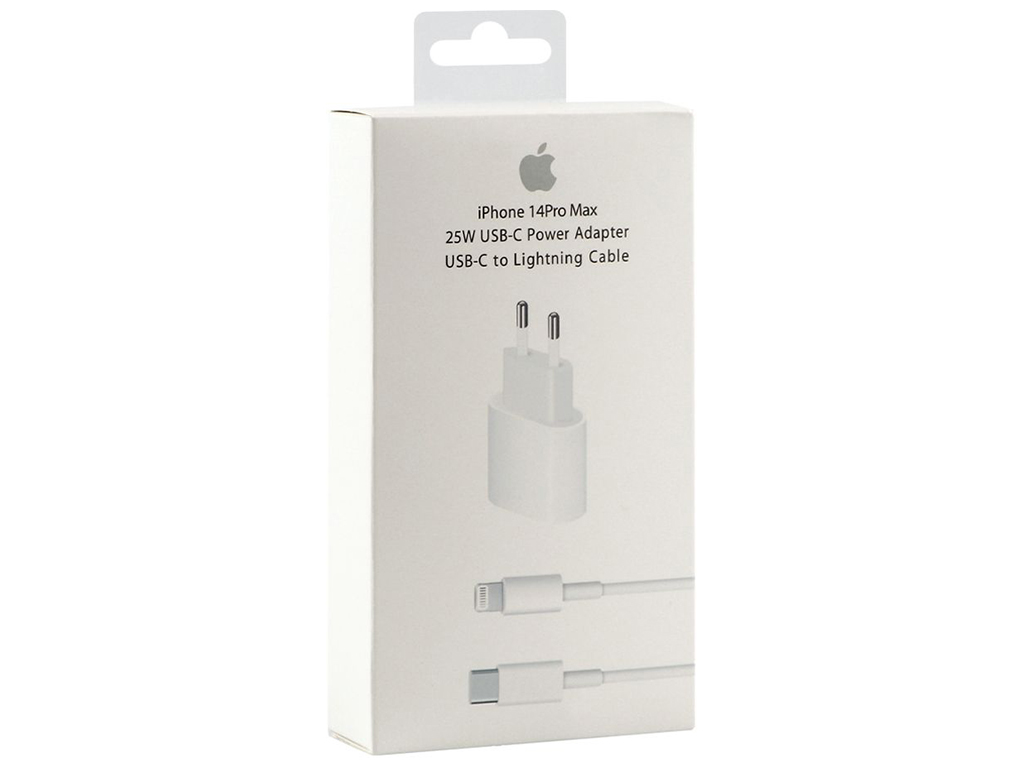 Сетевое Зарядное Устройство Apple PD 25W iPhone 14 Pro Max 1:1 Цвет Белый
