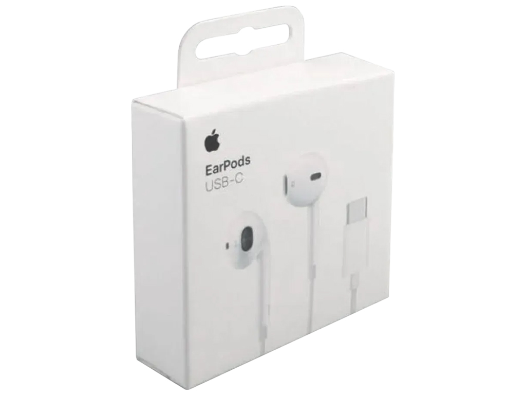 Наушники проводные типа Apple EarPods USB-C Copy, вкладыши, цвет белый