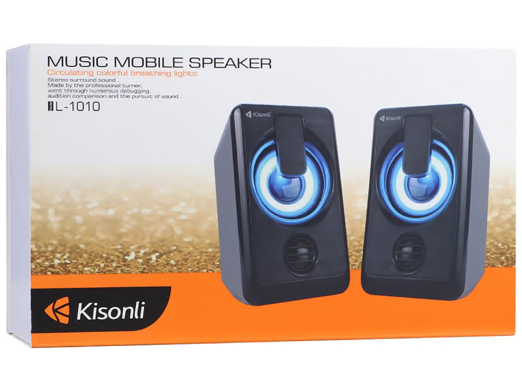 Компьютерные колонки Kisonli L-1010 Black