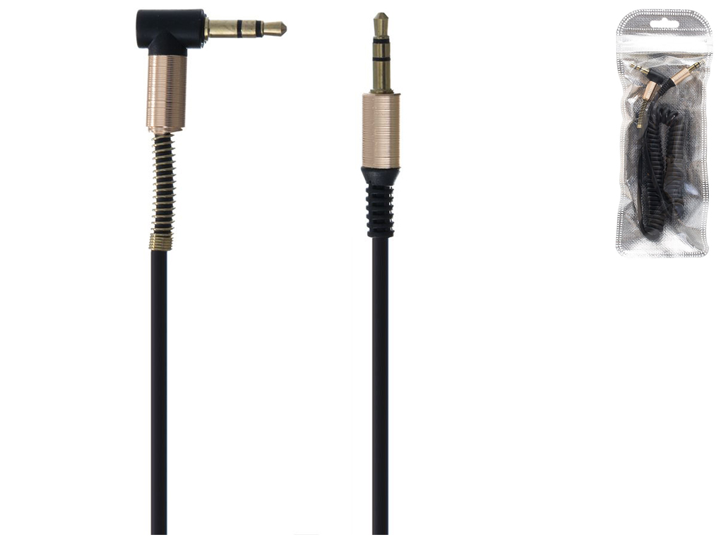 Кабель Aux Cable Spring SP-206, Чорний
