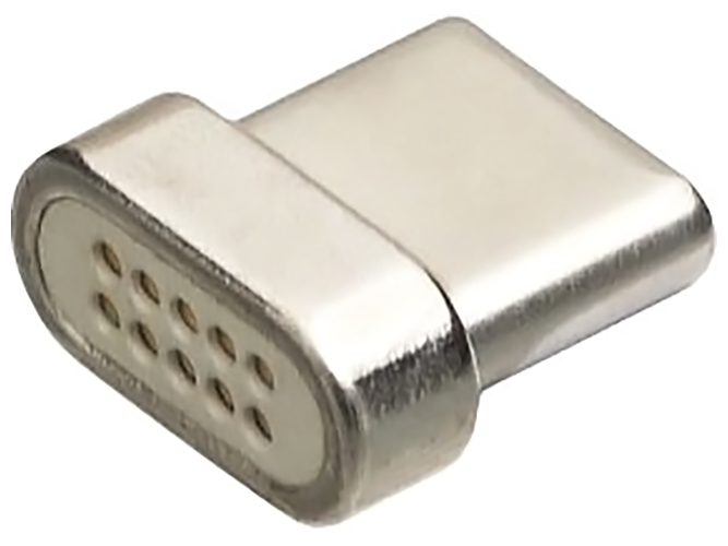 Адаптер Magnetic Clip-On Type-C Колір Сталевий