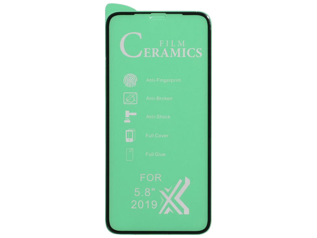 Защитное стекло Film Ceramic for Apple Iphone 11 Pro / X / XS без упаковки Цвет Чёрный