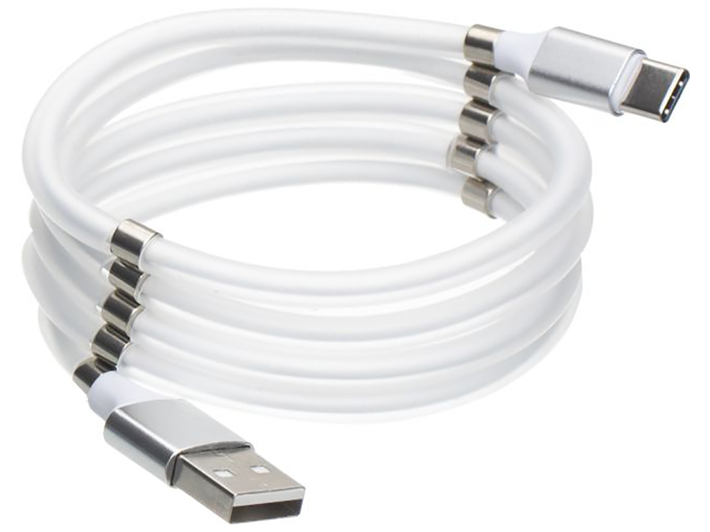 Кабель USB Cable Magnetic Supercalla Cable Type-C Колір Бiлий