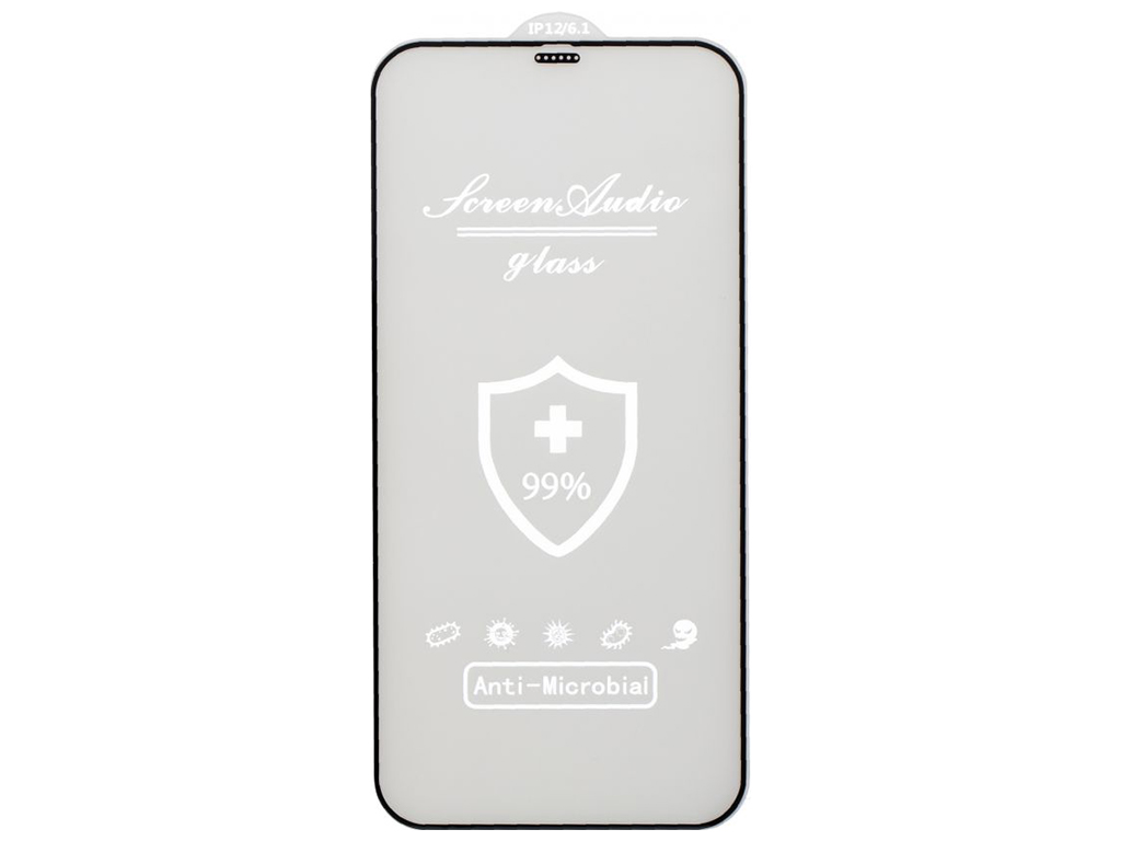 Защитное стекло Screen Audio for Apple Iphone 12 / 12 Pro без упаковки Цвет Чёрный