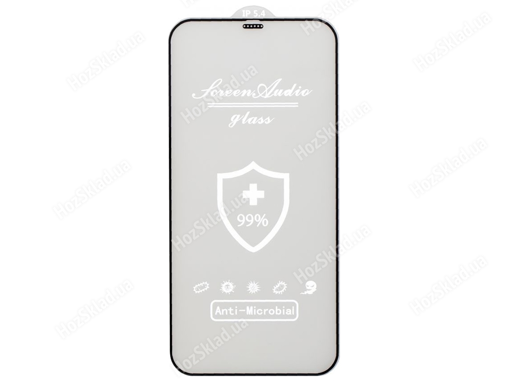 Купить Защитное стекло Screen Audio for Apple Iphone 12 Mini без упаковки  Цвет Чёрный недорого