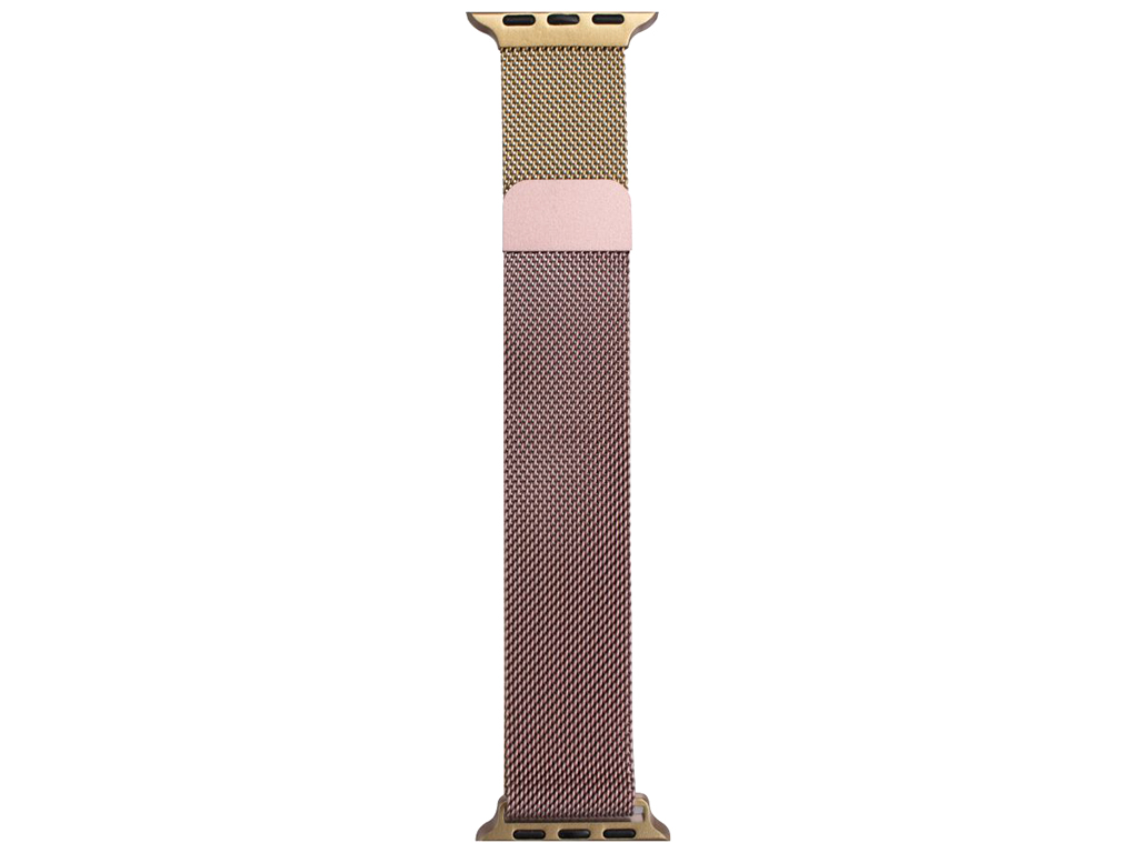 Ремешок для Apple Watch Milanese loop 42/44/45/49 mm Gradient Цвет Розово-Золотой