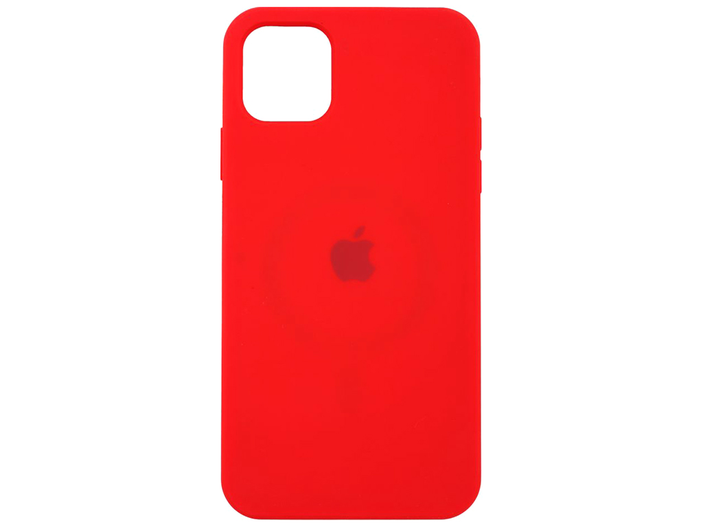 Чехол MagSafe Silicone Full Size Copy для iPhone 11 Pro Max Цвет Red