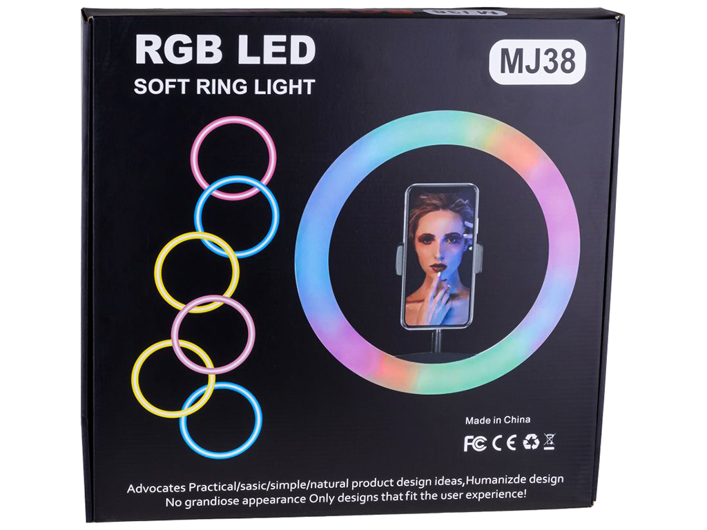 Лампа RGB MJ38 38см, Чёрный