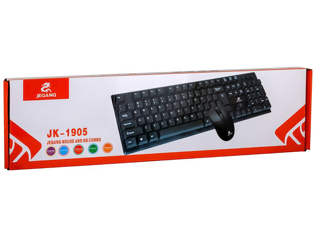 Клавиатура и Мышь JEQANG JK-1905 Чёрный