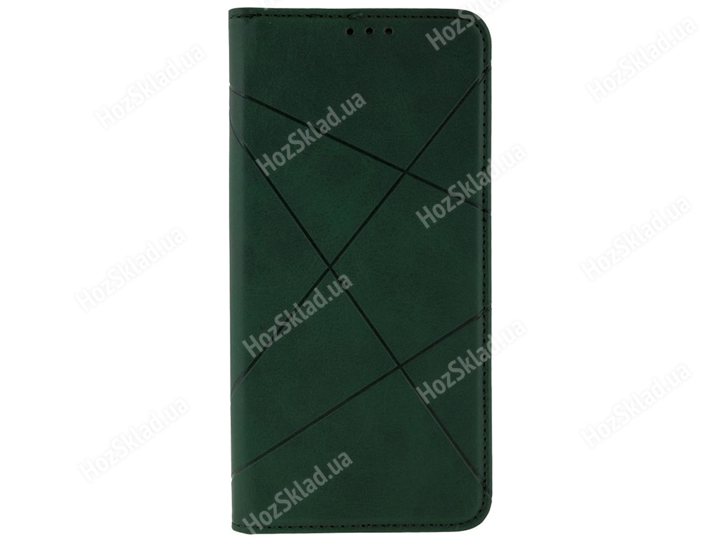 Чехол-книжка Business Leather для Samsung Galaxy A32 4G Цвет Зелёный